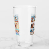Creëer Uw eigen 8 Fotocollage Voeg uw groet toe Glas (Links)