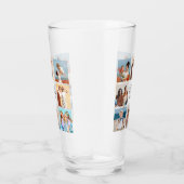 Creëer Uw eigen 8 Fotocollage Voeg uw groet toe Glas (Rechts)