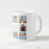 Creëer Uw eigen 8 Fotocollage Voeg uw groet toe Grote Koffiekop (Voorkant rechts)