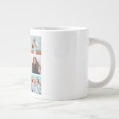 Creëer Uw eigen 8 Fotocollage Voeg uw groet toe Grote Koffiekop (Rechts)