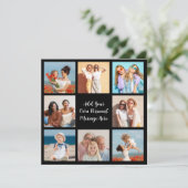 Creëer Uw eigen 8 Fotocollage Voeg uw groet toe Kaart (Staand voorkant)