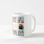 Creëer Uw eigen 8 Fotocollage Voeg uw groet toe Koffiemok (Voorkant rechts)