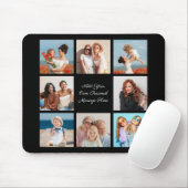 Creëer Uw eigen 8 Fotocollage Voeg uw groet toe Muismat (Met muis)