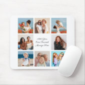 Creëer Uw eigen 8 Fotocollage Voeg uw groet toe Muismat (Met muis)
