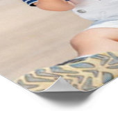 Creëer Uw eigen 8 Fotocollage Voeg uw groet toe Poster (Hoek)