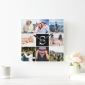 Creëer Uw eigen 8 foto's op maat Vierkante Klok (Huis)