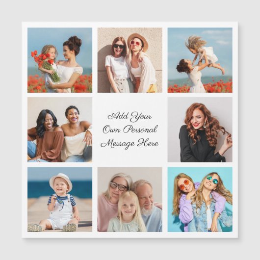 Creëer Uw eigen 8 Magnetic Card voor fotocollage (Voorkant)