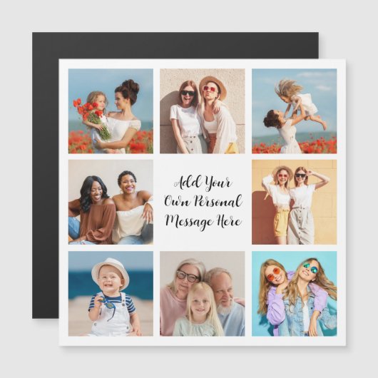 Creëer Uw eigen 8 Magnetic Card voor fotocollage (Voorkant / Achterkant)