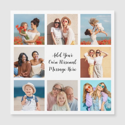 Creëer Uw eigen 8 Magnetic Card voor fotocollage (Voorkant)