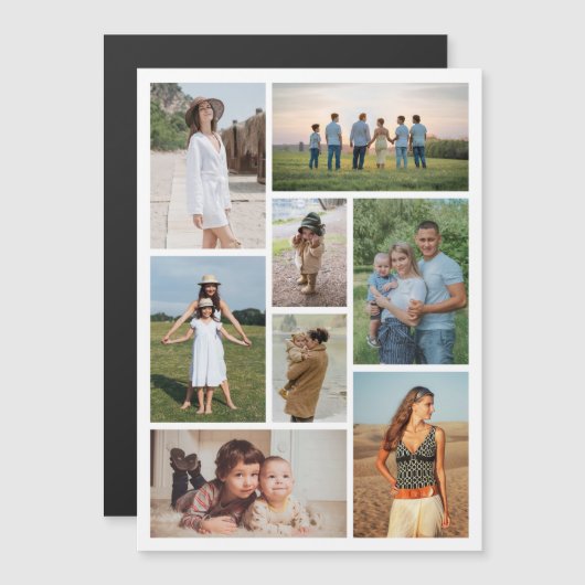 Creëer Uw eigen 8 Magnetic Card voor fotocollage (Voorkant / Achterkant)
