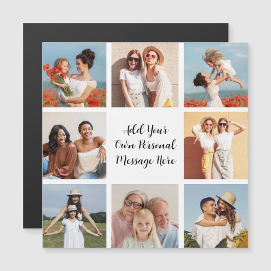 Creëer Uw eigen 8 Magnetic Card voor fotocollage (Voorkant / Achterkant)