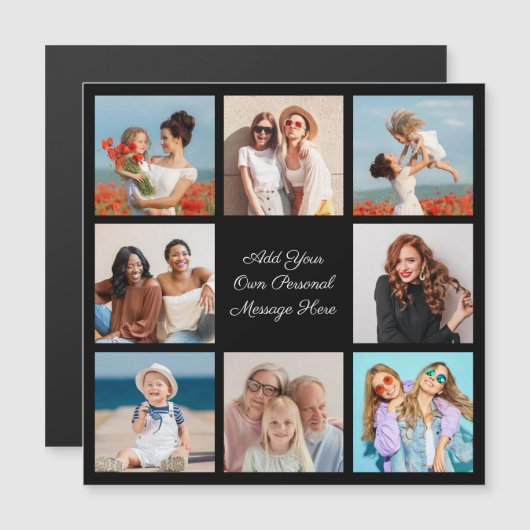 Creëer Uw eigen 8 Magnetic Card voor fotocollage (Voorkant / Achterkant)