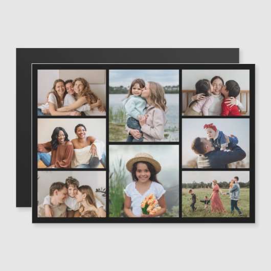 Creëer Uw eigen 8 Magnetic Card voor fotocollage (Voorkant / Achterkant)