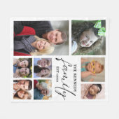 Creëer Uw eigen 8 Naam van fotocollage Fleece Deken (Voorkant (Horizontaal))