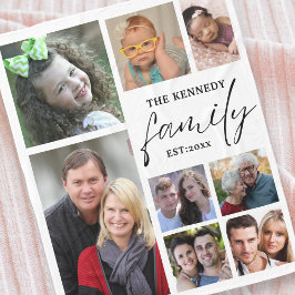 Creëer Uw eigen 8 Naam van fotocollage Fleece Deken