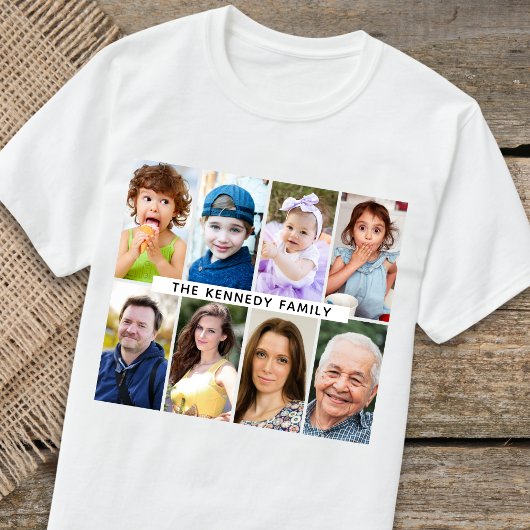 Creëer Uw eigen 8 Naam van fotocollage T-shirt
