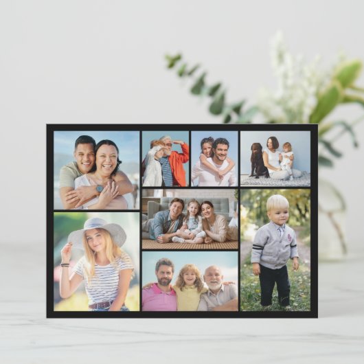 Creëer Uw eigen 8 Wenskaart voor fotocollage (Staand voorkant)