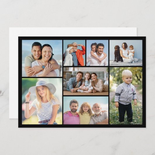 Creëer Uw eigen 8 Wenskaart voor fotocollage (Voorkant / Achterkant)