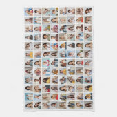 Creëer Uw eigen 96 Fotocollage bewerkbare kleur Theedoek (Verticaal)