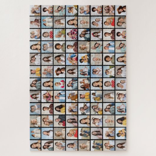 Creëer uw eigen 96 fotocollage legpuzzel (Verticaal)