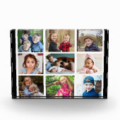 Creëer Uw Eigen 9 Foto Collage Familie Gift Block (Voorkant)