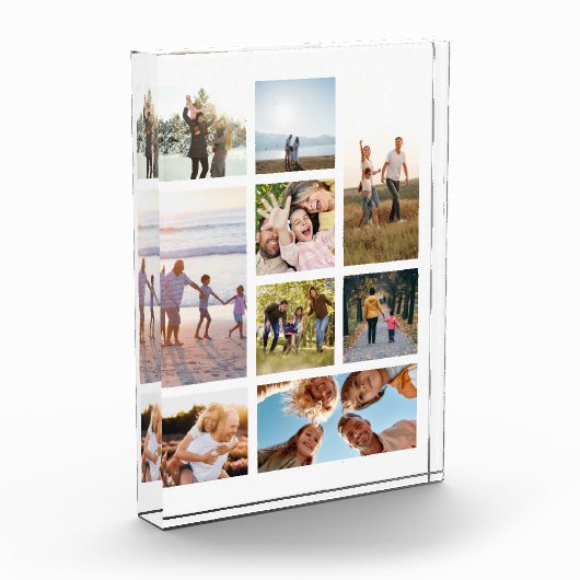 Creëer Uw eigen 9 Foto Collage Photo Block (Links)