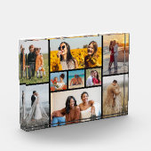 Creëer Uw eigen 9 Foto Collage Photo Block (Links)