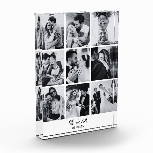 Creëer Uw eigen 9 Foto Collage Photo Block (Links)