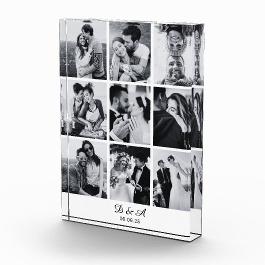Creëer Uw eigen 9 Foto Collage Photo Block (Rechts)