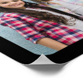 Creëer Uw eigen 9 fotocollage afgeronde hoeken Poster (Hoek)