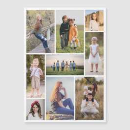 Creëer Uw eigen 9 Fotocollage Magnetische Kaart