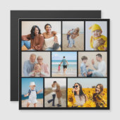 Creëer Uw eigen 9 Fotocollage Magnetische Kaart (Voorkant / Achterkant)