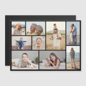 Creëer Uw eigen 9 Fotocollage Magnetische Kaart (Voorkant / Achterkant)