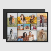 Creëer Uw eigen 9 Fotocollage Magnetische Kaart (Voorkant / Achterkant)