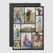 Creëer Uw eigen 9 Fotocollage Magnetische Kaart (Voorkant / Achterkant)