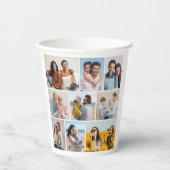 Creëer Uw Eigen 9 Fotocollage Papierkopjes Papieren Bekers (Voorkant)