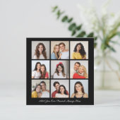 Creëer Uw eigen 9 fotocollage Uw groet toevoegen (Staand voorkant)