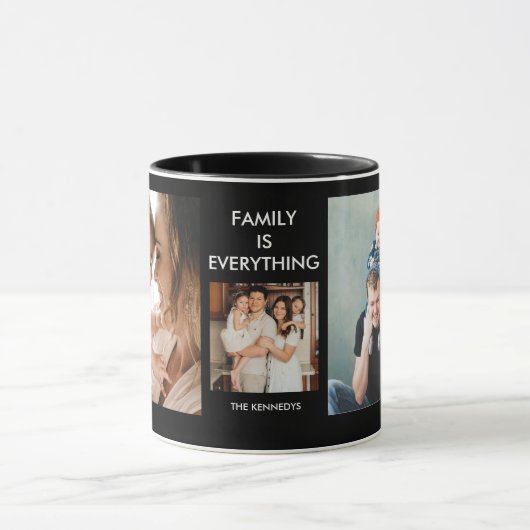 Creëer Uw eigen 9-serie Foto Collage Black Mok (Midden)