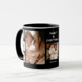 Creëer Uw eigen 9-serie Foto Collage Black Mok (Voorkant links)