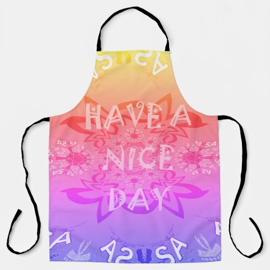 Creëer Uw eigen aangename All-Over Print Schort (Voorkant)