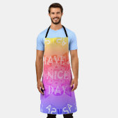 Creëer Uw eigen aangename All-Over Print Schort (Gedragen)