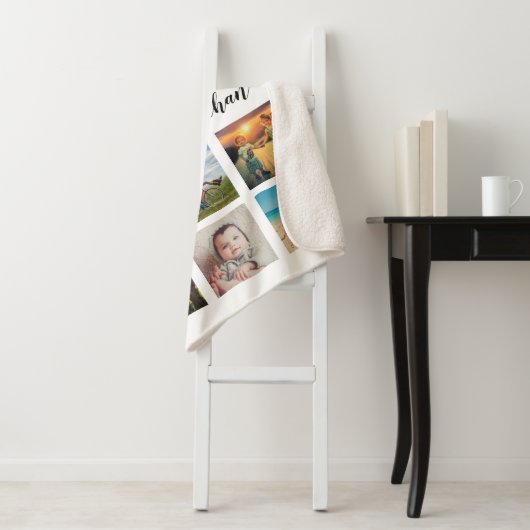 Creëer Uw eigen aangepast 12 Fotoverzamelherinneri Sherpa Deken (In situ)