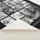 Creëer Uw eigen Aangepast 14 Familie Foto Collage Sherpa Deken (3/4)