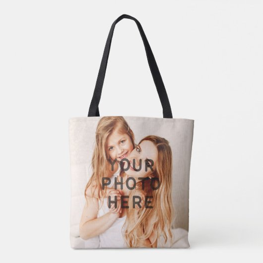 Creëer Uw eigen Aangepast 2-Foto Tote Bag (Achterkant)