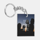 Creëer Uw eigen Aangepast 2-serie Fototoetsenbord Sleutelhanger (Voorkant Links)