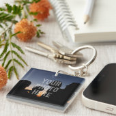 Creëer Uw eigen Aangepast 2-serie Fototoetsenbord Sleutelhanger (Voorkant Rechts)