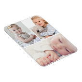 Creëer Uw eigen Aangepast 3 Familie Foto Magnet Magneet (Rechterzijde)
