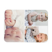 Creëer Uw eigen Aangepast 3 Familie Foto Magnet Magneet (Horizontaal)