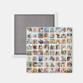 Creëer Uw eigen Aangepast 64 Fotocollage Magneet (Voorkant / Achterkant)