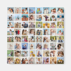 Creëer Uw eigen Aangepast 64 Fotocollage Magneet